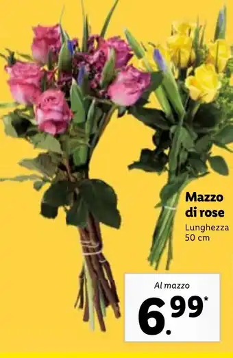 Lidl Mazzo di rose Lunghezza 50 cm offerta