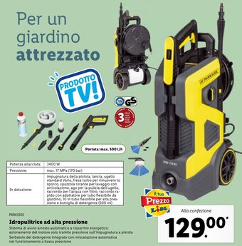 Lidl Parkside Idropulitrice ad alta pressione offerta