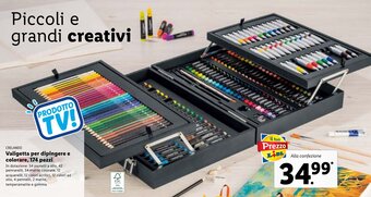 Lidl Crelando Valigetta per dipingere e colorare, 174 pezzi offerta