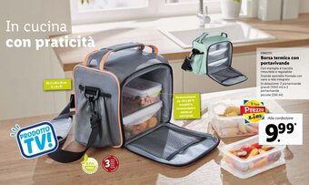 Lidl Ernesto Borsa termica con portavivande offerta