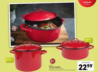 Lidl Ernesto Pentola smaltata offerta
