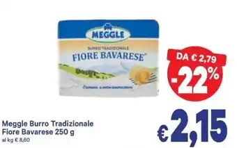 A&O Meggle Burro Tradizionale Fiore Bavarese 250g offerta