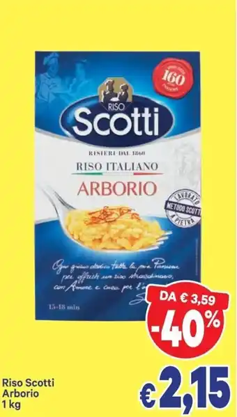 A&O Riso Scotti Arborio 1kg offerta