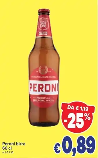 A&O Peroni Birra 66cl offerta