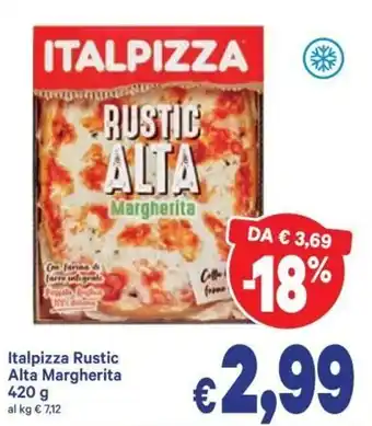 A&O Italpizza Rustic Alta Margherita 420g offerta