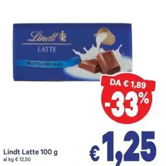 A&O Lindt Latte 100g offerta