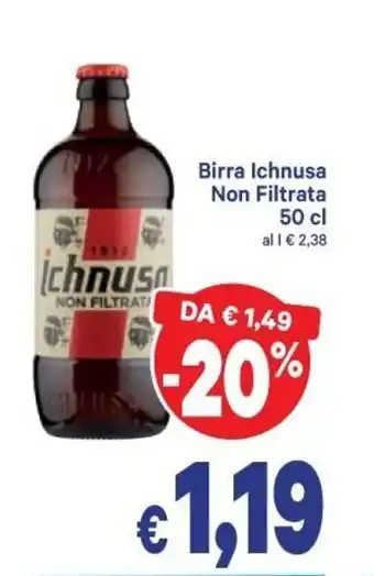A&O Ichnusa Birra non Filtrata 50cl offerta