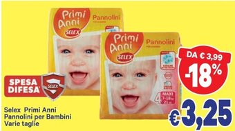 A&O Selex Primi Anni Pannolini per Bambini Varie taglie offerta