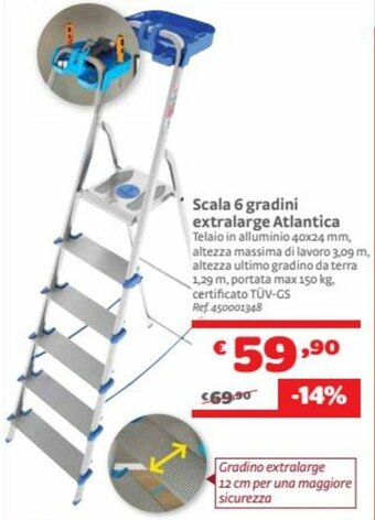 Bricocenter Scala 6 gradini extralarge Atlantica offerta