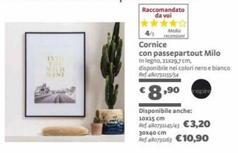 Bricocenter Cornice con passepartout Milo offerta
