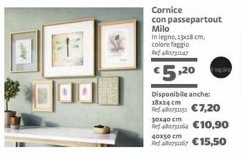 Bricocenter Cornice con passepartout Milo offerta