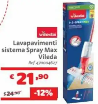 Bricocenter Vileda Lavapavimenti sistema Spray Max offerta