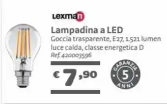 Bricocenter Lexman Lampadina a LED offerta