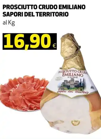 Ipercoop Sapori del Territorio Prosciutto Crudo Emiliano offerta