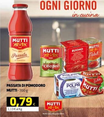 Ipercoop Mutti Passata Di Pomodoro 700 g offerta