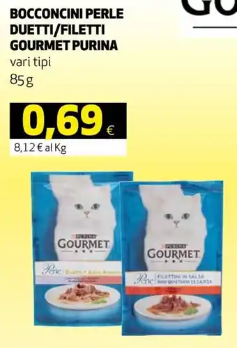 Ipercoop Purina Gourmet Bocconcini Perle Duetti/Filetti vari tipi 85g offerta