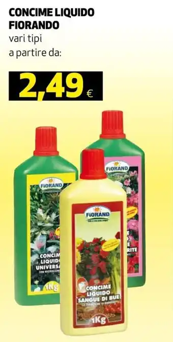 Ipercoop Fiorando Concime Liquido vari tipi offerta