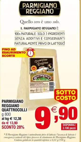 Iperal Quattrocolli Parmigiano Reggiano 800g offerta
