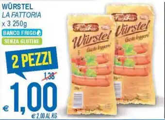 MD Discount La Fattoria Würstel x 3 250g offerta