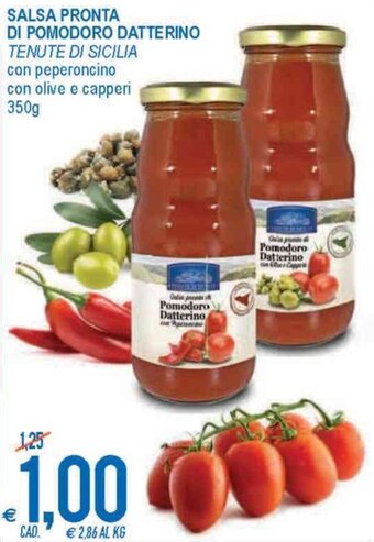 MD Discount Tenute di Sicilia Salsa Pronta di Pomodoro Datterino 350g offerta