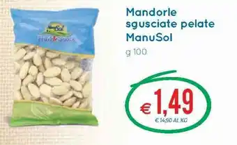 MD Discount ManuSol Mandorle sgusciate pelate 100g offerta
