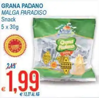 MD Discount Malga Paradiso Grana Padano 5 x 30g offerta