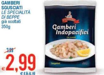 MD Discount Le Specialità di Beppe Gamberi Sgusciati 350g offerta