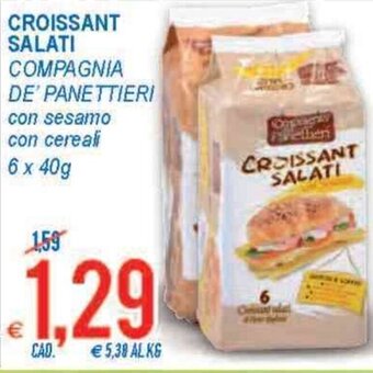 MD Discount Compagnia de' Panettieri Croissant Salati 6 x 40g offerta