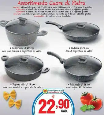 MD Discount Assortimento Cuore di Pietra Ø 28 cm offerta