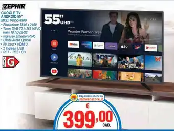MD Discount Zephir Google TV Android 55" offerta