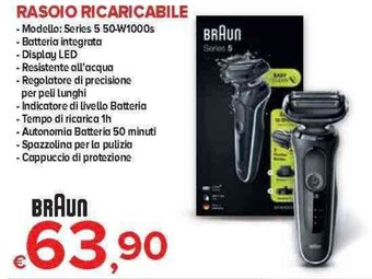 MD Discount Braun Rasoio Ricaricabile offerta