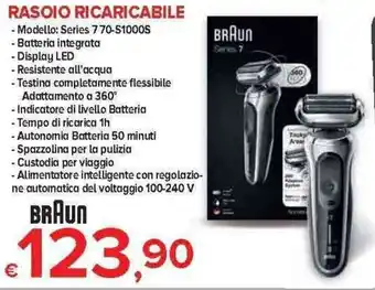 Braun Rasoio Ricaricabile