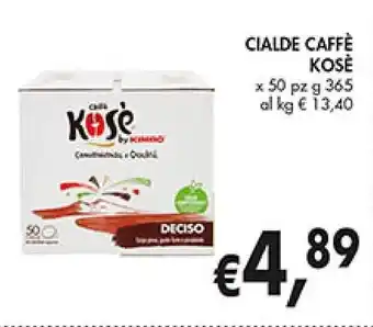 Coal Kosè Cialde Caffè x 50 pz g 365 offerta