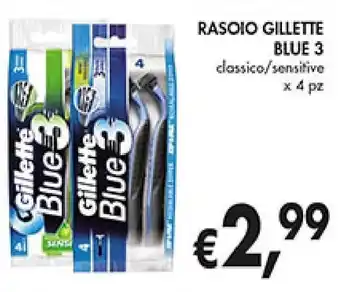 Coal Gillete Rasoio Blue 3 offerta