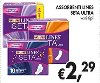 Coal Assorbenti Lines Seta Ultra offerta