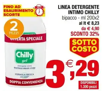 Iperal Chilly Linea Detergente Intimo bipacco ml 200x2 offerta