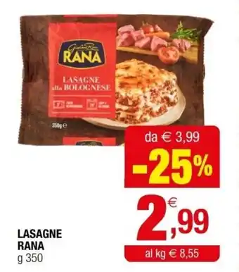 Iperal Rana Lasagne g 350 offerta
