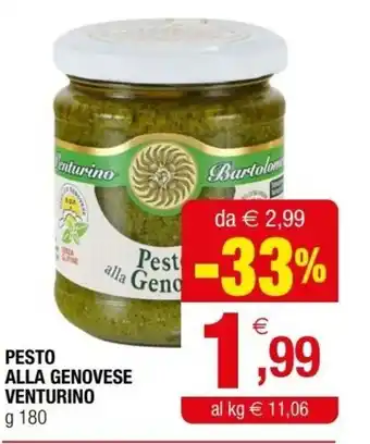 Iperal Venturino Pesto Alla Genovese g 180 offerta