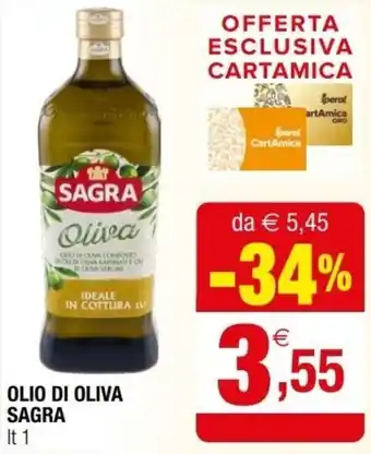 Iperal Sagra Olio Di Oliva lt 1 offerta