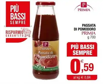 Iperal Primia Passata Di Pomodoro g 700 offerta