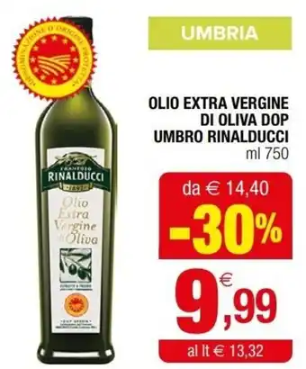 Iperal Umbro Rinalducci Olio Extra Vergine Di Oliva DOP ml 750 offerta