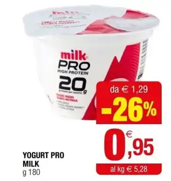 Iperal Milk Yogurt Pro g 180 offerta