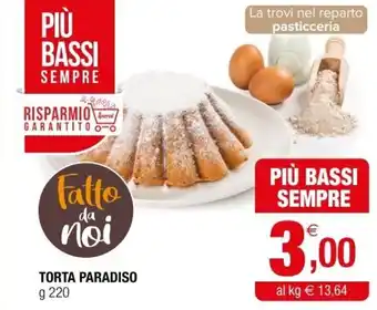 Iperal Torta Paradiso g 220 offerta