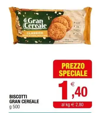 Iperal Gran Cereale Biscotti g 500 offerta