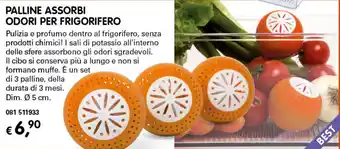 Palline Assorbi Odori per Frigorifero Ø 5 cm