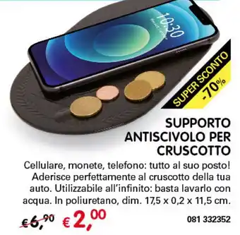 Dmail Supporto Antiscivolo per Cruscotto 17,5 x 0,2 x 11,5 cm offerta