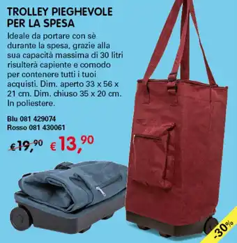 Dmail Trolley Pieghevole per La Spesa offerta