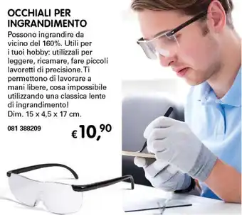 Dmail Occhiali per Ingrandimento 15 x 4,5 x 17 cm offerta
