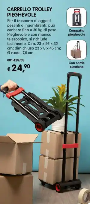 Dmail Carrello Trolley Pieghevole offerta