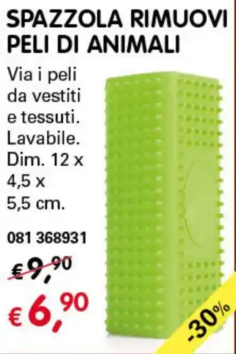 Dmail Spazzola Rimuovi Pelli di Animali 12 x 4,5 x 5,5 cm offerta